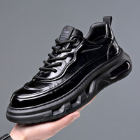Chaussures habillées décontractées pour hommes en cuir véritable, style britannique, haut de gamme, en cuir de vachette pleine fleur, semelles épaisses, semelles intérieures amortissantes