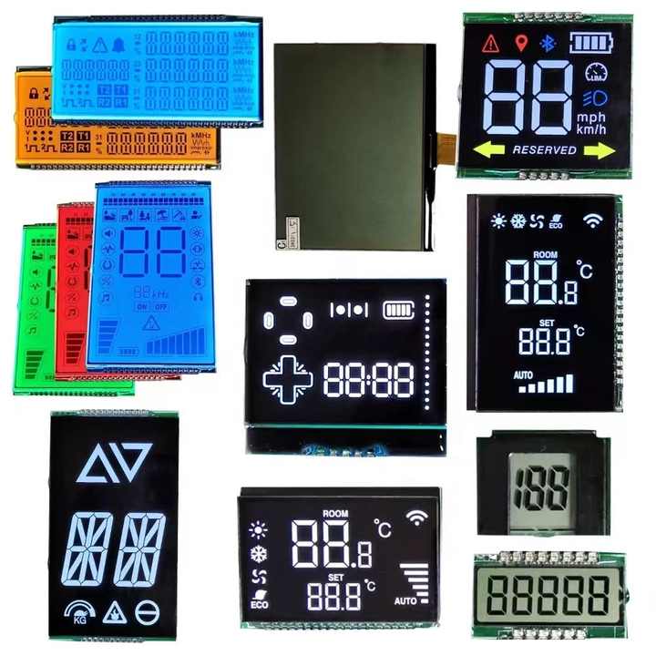 Factory price Customized segment TN HTN VA FSTN Glass panel Electric Scooter Display Screen Motorcycle Speedometer LCD display