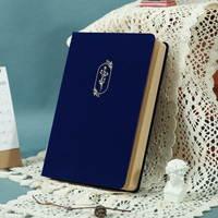 Carnet de voyage vintage à couverture rigide avec motif ailes en relief, personnalisable avec logo, papeterie cadeau