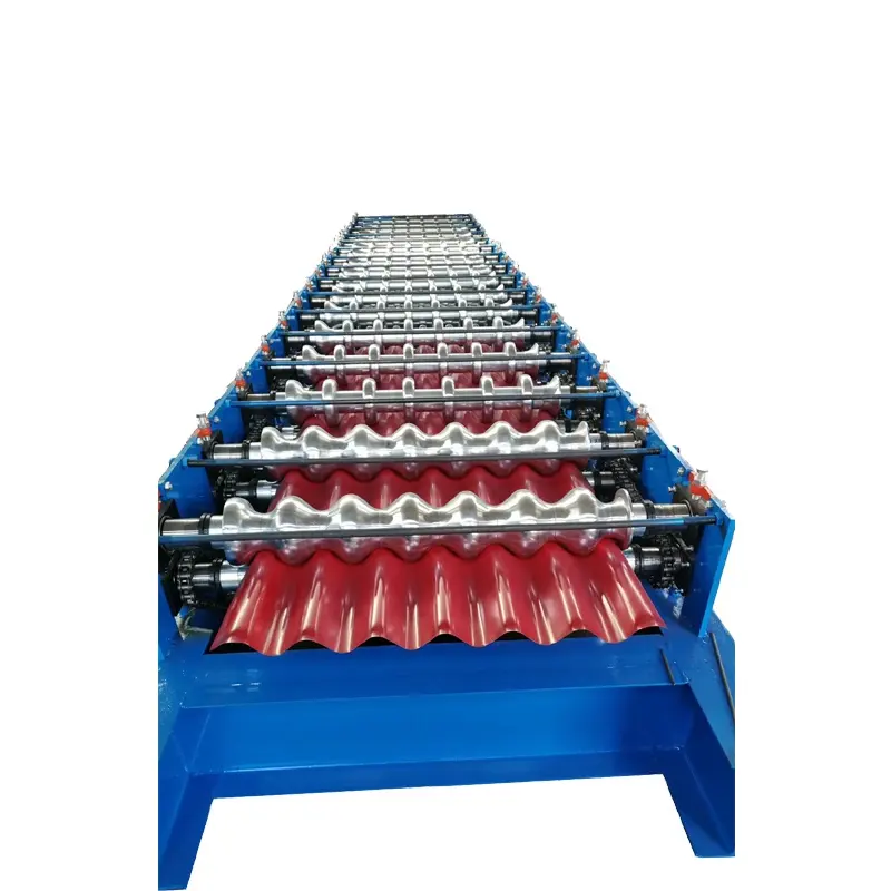 Xinbo mesin slitter untuk lembaran bergelombang, mesin pembentuk roller atap bergelombang logam