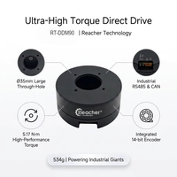Moteur à entraînement direct Reacher RT-DDM90B 36V 4.11Nm de pointe, pour articulation de robot haute tension, avec encodeur 14 bits CAN RS485 et arbre creux FOC