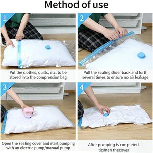 Wholesale Airtight <b>Vacuum</b> Sealer <b>Bags</b> Compression <b>Vacuum</b> Storage <b>Bag</b> for Quilt and Blankets - Product Image 5