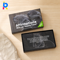 Cartes d'affirmation personnalisées haut de gamme pour femmes, coffret cadeau, papier cartonné, pelliculage mat, écologique, livraison rapide, logo personnalisé