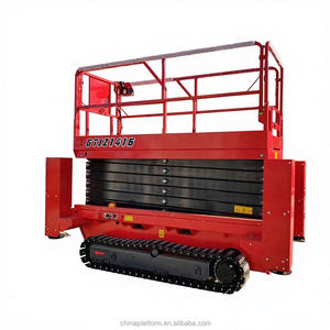 Новый самоходный гусеничный ножничный подъемник по заводской цене, 6 м, грузоподъемность 300 кг - Product Image 1