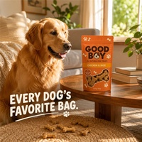 Sachet d'emballage pour friandises pour chiens de qualité supérieure, de qualité alimentaire, avec fermeture éclair, fenêtre transparente, finition mate, sans céréales, orange, pour marque OEM, 4oz 8oz 16oz