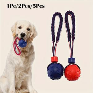 Agresif Chewers interaktif oyun ve diş temizleme için popüler yıkılmaz kauçuk köpek topu çiğnemek oyuncak - Product Image 2