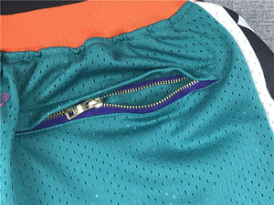 男性用レトロバスケットボールショーツクロスボーダースウェット吸収性通気性の急速乾燥ルーススポーツフィットネスパンツ - Product Image 2