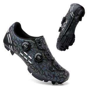 Chaussures de cyclisme unisexes respirantes avec empeigne en PU et semelle intermédiaire en EVA compatibles avec le vélo de route d'intérieur Pelaton - Product Image 4