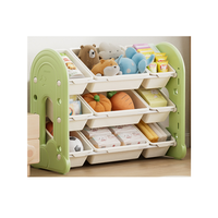 Meuble de rangement moderne en plastique pour enfants, grande étagère multi-niveaux pour école, parc, salle à manger, salon, chambre, idéal pour ranger jouets et livres