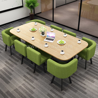 Table à manger en marbre blanc naturel, fabrication d'usine, avec ensemble de chaises en bois pour 6 personnes