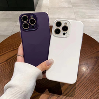 Coque de téléphone en silicone liquide coloré pour iPhone 16 Pro Max, coque arrière souple en TPU avec protection de l'objectif pour iPhone 15 14 13 12 11 Pro