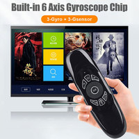 Giroscopio de seis ejes, batería recargable, LED retroiluminado, 2,4 GHz, usb, air fly, miniteclado, control remoto, ratón de aire C120