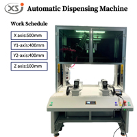Mesin Dispensing Single Z Dual Y dengan Pelindung Keamanan dan Sumbu-Y dengan Motor Putar