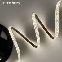 LEDBuilders Bande LED intelligente à haute luminosité 120LED 3000K Découpable 12V & 24V 2835 LED 3000K Ra95 Certifié CE ROHS