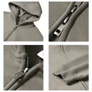 TKAN297 Sudaderas con capucha de lana de algodón de alta calidad para mujer Cremallera completa Impreso a prueba de viento Ecológico Transpirable Ropa deportiva con estilo Gimnasio - Product Image 5