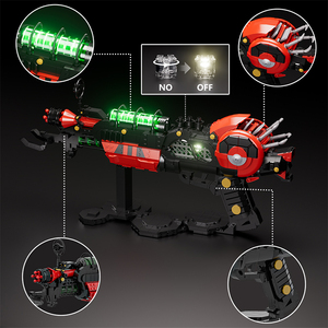Set di Blocchi da Costruzione Funbuild MOC Call of Duty Zombies, Arma Speciale, Mattoncini, Modello di Pistola da Gioco di Fantascienza, Giocattolo per Adulti - Product Image 2
