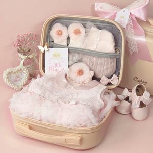 Vestido <span class=keywords><strong>de</strong></span> princesa <span class=keywords><strong>de</strong></span> encaje para bebé, conjunto <span class=keywords><strong>de</strong></span> falda sólida informal, ropa rosa, conjunto <span class=keywords><strong>de</strong></span> regalo para bebé recién nacido - Product Image 1