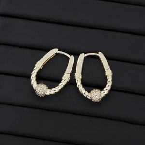 JXX Wholesale 14K Gold Plated <b>Fashion</b> Jewelry <b>Earring</b> Micro Inlay Zircon Custom Dainty Women huggies <b>Hoops</b> <b>Earring</b> - Product Image 4