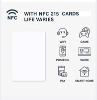 Tarjeta NFC RFID imprimible blanca sin contacto ISO14443A 13.56MHz NFC213 NFC215 NFC216 Tarjeta inteligente de control de acceso