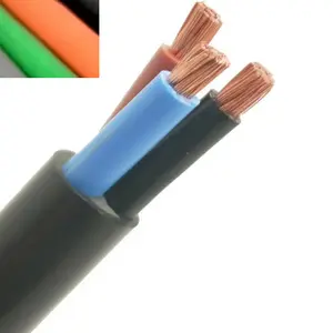 Kabelfabrikant Waterdichte Kabeldraden Rvv 3*1.5 Flexibele Koperen Kerndraadkabels
