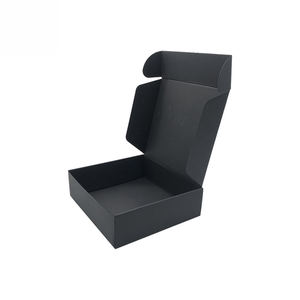 Alta calidad <span class=keywords><strong>de</strong></span> lujo personalizado impreso Logo avión Cartón plegable corrugado negro cajas <span class=keywords><strong>de</strong></span> cartón esponja forrado envío por correo - Product Image 2