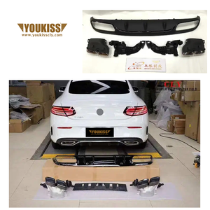 Diffuseurs d'échappement de haute qualité pour C-Class W205 C63 Coupé A-M-G, tuyau d'échappement en matériau PP <span class=keywords><strong>YOUKISS</strong></span> - Product Image 1