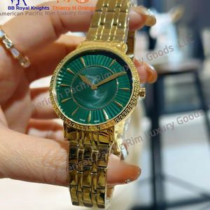 Montre à quartz de luxe originale pour femme, boîtier rectangulaire/carré/triangulaire, 9 mm, bracelet en acier inoxydable, matériau en cuir - Product Image 1