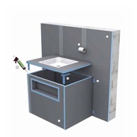 Panneau mural d'isolation thermique en mousse épaisse extrudée, panneau XPS, panneaux d'isolation sous carrelage, panneau de support de carrelage imperméable