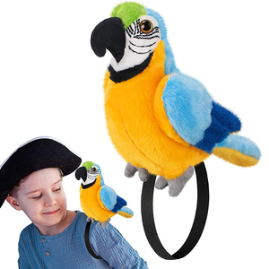 Pappagallo di Peluche da Indossare sulla Spalla, 7 Pollici, <span class=keywords><strong>Divertente</strong></span> Accessorio per Costume, Regalo di Halloween, Giocattolo Animale - Product Image 3