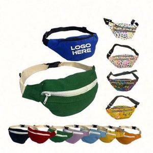 Cadeaux d'affaires personnalisables : Sac banane personnalisé avec logo pour le voyage, le sport et la course à pied - Product Image 1