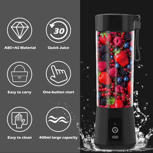 Fabrika orijinal tasarım popüler 400ml USB şarj edilebilir taşınabilir <span class=keywords><strong>Blender</strong></span> - Product Image 1