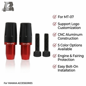 Protecteur de cadre de moto, protection contre les chutes, protection de moteur en aluminium CNC pour Yamaha <span class=keywords><strong>MT</strong></span>-<span class=keywords><strong>07</strong></span> MT07 FZ-<span class=keywords><strong>07</strong></span>, 5 couleurs - Product Image 2