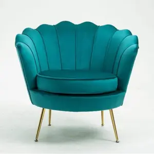 Günstige neue Modell moderne Innen möbel verwendet kleinen Samt Stuhl Wohnzimmer Sofa Stuhl
