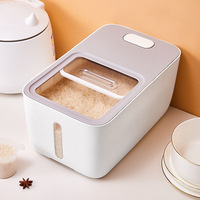 Grand seau à riz domestique, boîte de rangement alimentaire hermétique, conteneur à farine de qualité alimentaire avec couvercles, boîte de cuisine, bac de garde-manger