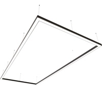 Luminaire linéaire LED suspendu moderne pour bureau, 20W, 1500mm, 1800mm, pour plafond suspendu.