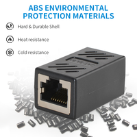 Adaptateur Réseau Femelle-Femelle Cat5e Cat6 8P8C, Coupleur en Ligne pour Câble Ethernet RJ45