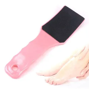 Foot Scrubber Dual Side Sanding Hard Durable Plastic Handle Foot File Replaceable Sandpaper Dead Skin Callus Eliminator