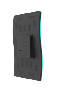 Đẹp 43 inch s-loại LED ánh sáng mịn cảm ứng phản ứng cong màn hình cảm ứng 4K cao truyền quảng cáo LCD - Product Image 2