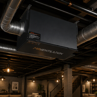 Système de purification d'air à double flux MIA 4000m³/h |   Filtre HEPA H13 et stérilisateur lavable AC220V pour maisons de retraite et cliniques