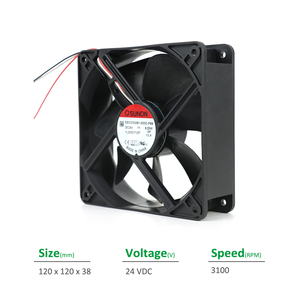 Ventilador Axial SUNON EEC0382B1-000C-F99 120x120x38mm 24VDC 383mA 9.2W 3100RPM 138CFM con Rodamiento de Bolas para Gabinete e Inversor, OEM ODM - Product Image 2