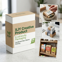 XJY producto creativo embalaje ecológico caja de cartón manga caja de impresión mangas estilo
