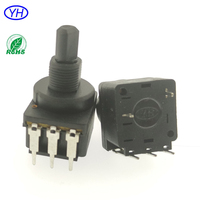 Potentiomètre rotatif professionnel en carbone OEM, 16mm 10k 47k 100K 500K, avec interrupteur rotatif 10A et certificat UL
