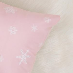 Fodere per cuscini natalizi lombari, 2 pezzi, design con fiocchi di neve e pan di zenzero, in morbido velluto, per la casa - Product Image 4
