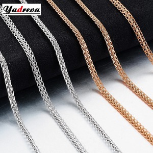 Elegante Collar de Encaje con Cadena de Acero Inoxidable, Hermosa Joyería para Hombres y Mujeres - Product Image 1