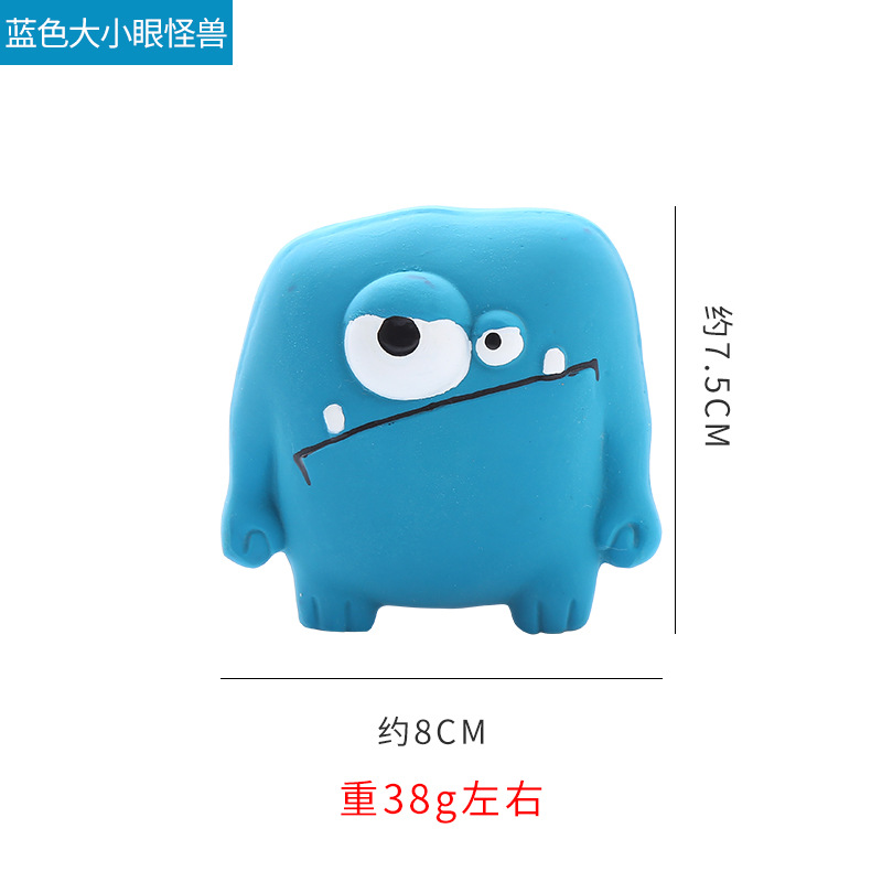 Blue big-eyed monster
