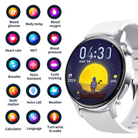 F207R Reloj Inteligente con Pantalla Redonda de 1.35 Pulgadas, Pantalla Super Retina, Monitor de Frecuencia Cardíaca, Oxígeno en Sangre, Presión Arterial y Temperatura Corporal