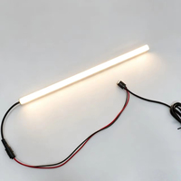 Tira de Luz LED Rígida con Sensor de Movimiento DC5V, Personalizable, Perfil de Aluminio de 10x10mm, SMD2835, 60LEDs/m, USB, IP20, Control Remoto, ROHS
