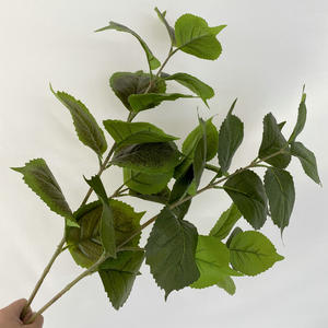 Top Seller Artificial Real Touch Leaves Plants Greenery Hydrangea Leaves Wedding Party Home <strong>Floral</strong> Decoration Flower Arrangement - Product Image 2