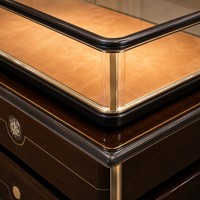 Comptoir de présentation en verre personnalisé pour bijouterie avec rangement pour magasin de détail de bijoux