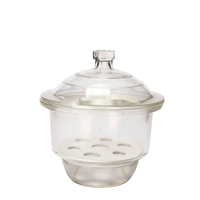 Verrerie de laboratoire Dessiccateur à vide en verre transparent ambré 150mm 210mm avec plaque en porcelaine